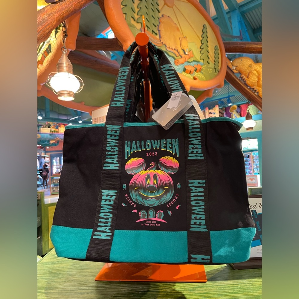 Disney Parks 2023 Halloween Mickey Pumpkin Tote
